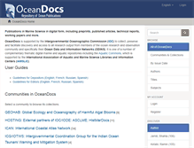 Tablet Screenshot of oceandocs.org